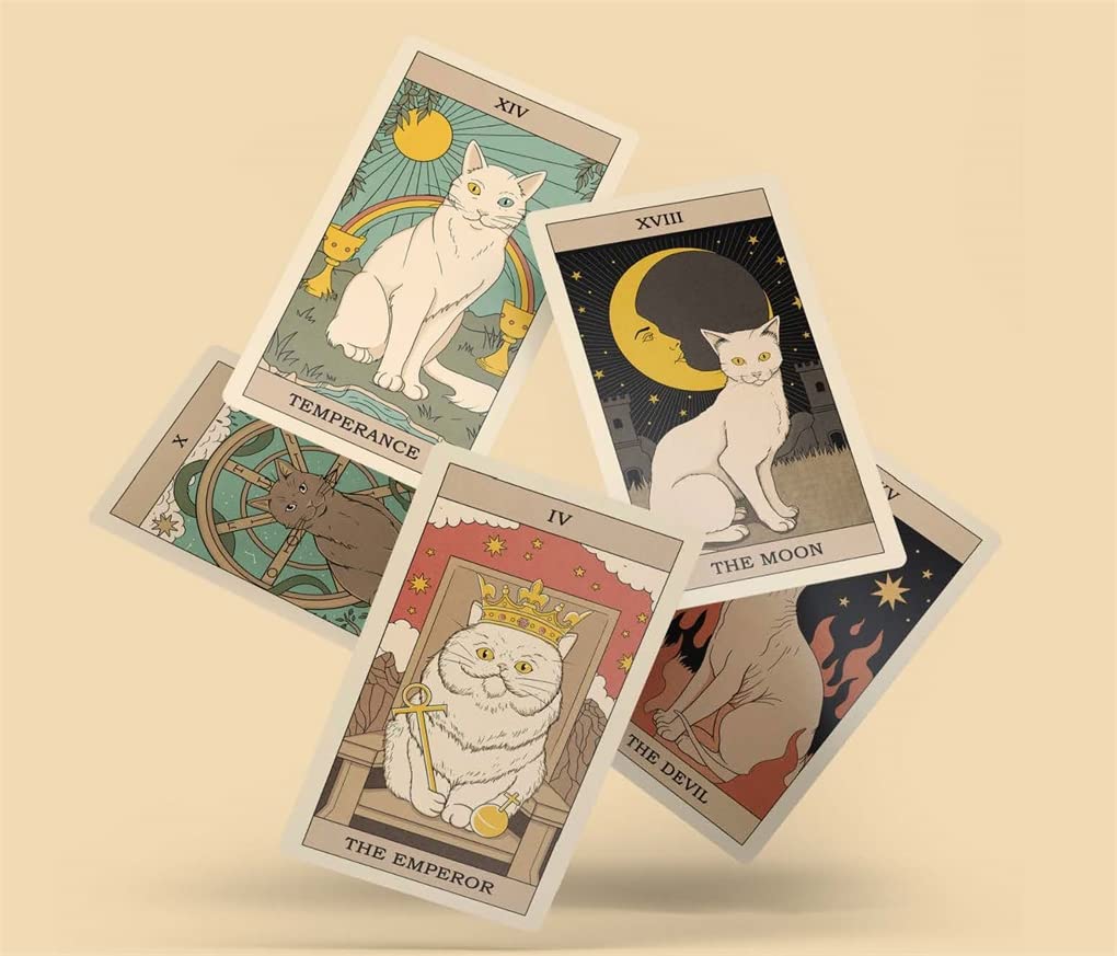 Sample card from the Cats Rule the Earth Tarot tarot deck — Eternal Spirit