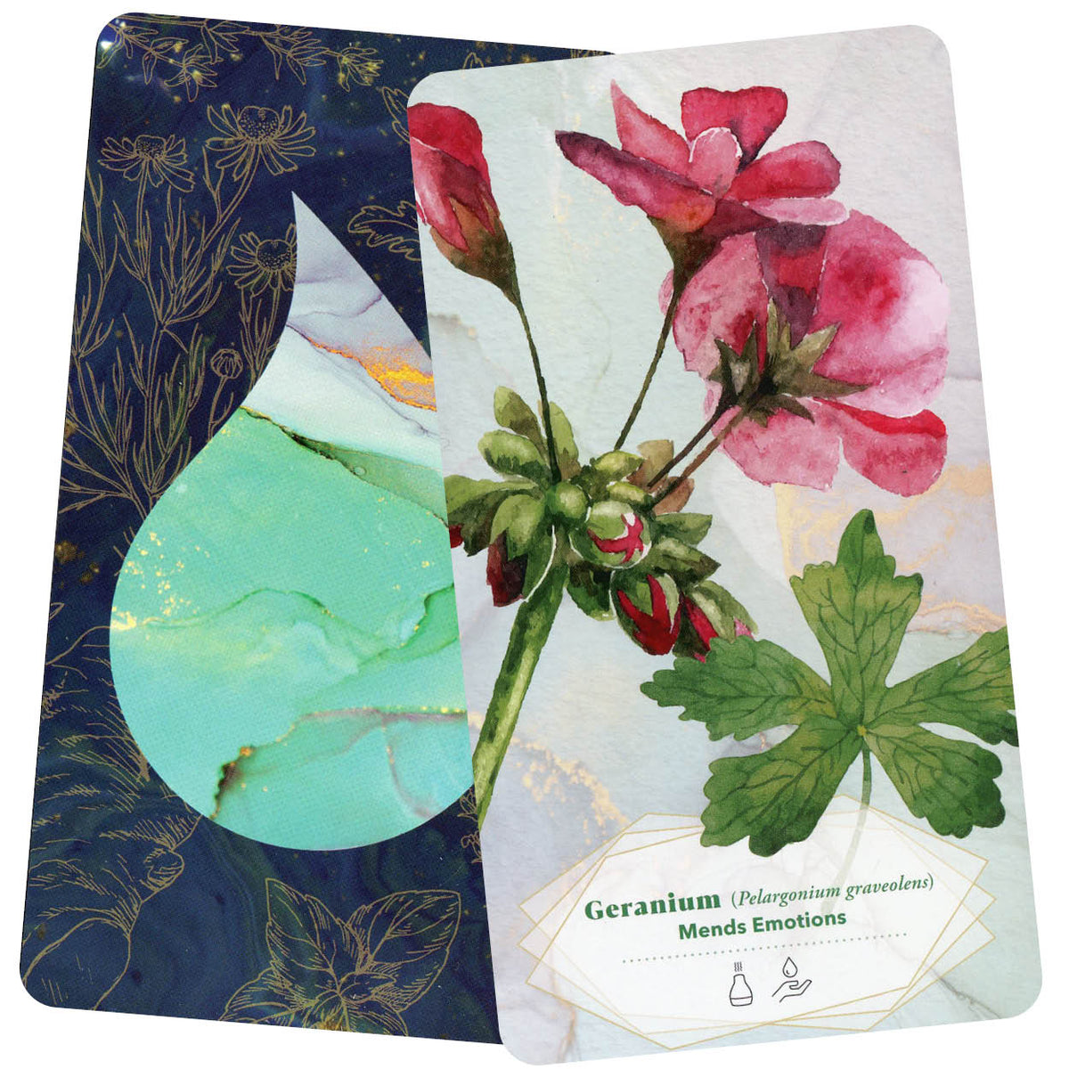 The Essential Oils Healing Deck card illuminating the deck's rich colour palette — Eternal Spirit