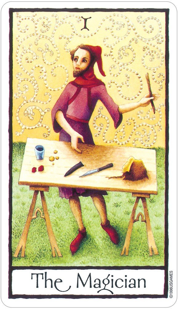 Old English Tarot card revealing the deck's deeply layered symbolism — Eternal Spirit