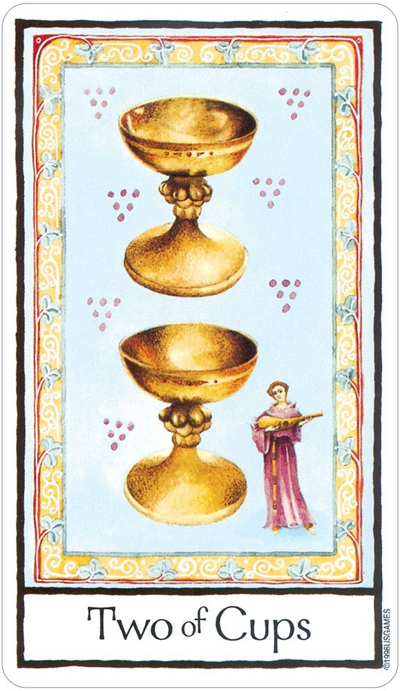 Old English Tarot card portraying the deck's otherworldly aesthetic — Eternal Spirit
