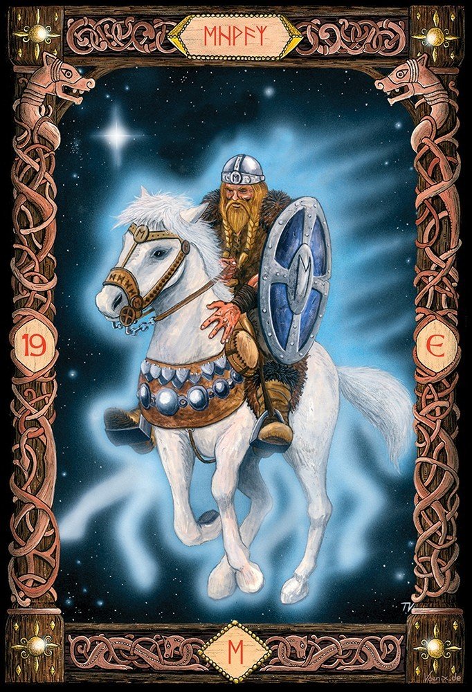 Power of the Runes card deck, sample card 4 — Eternal Spirit