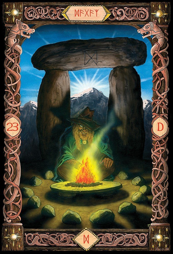 Power of the Runes card deck, sample card 5 — Eternal Spirit