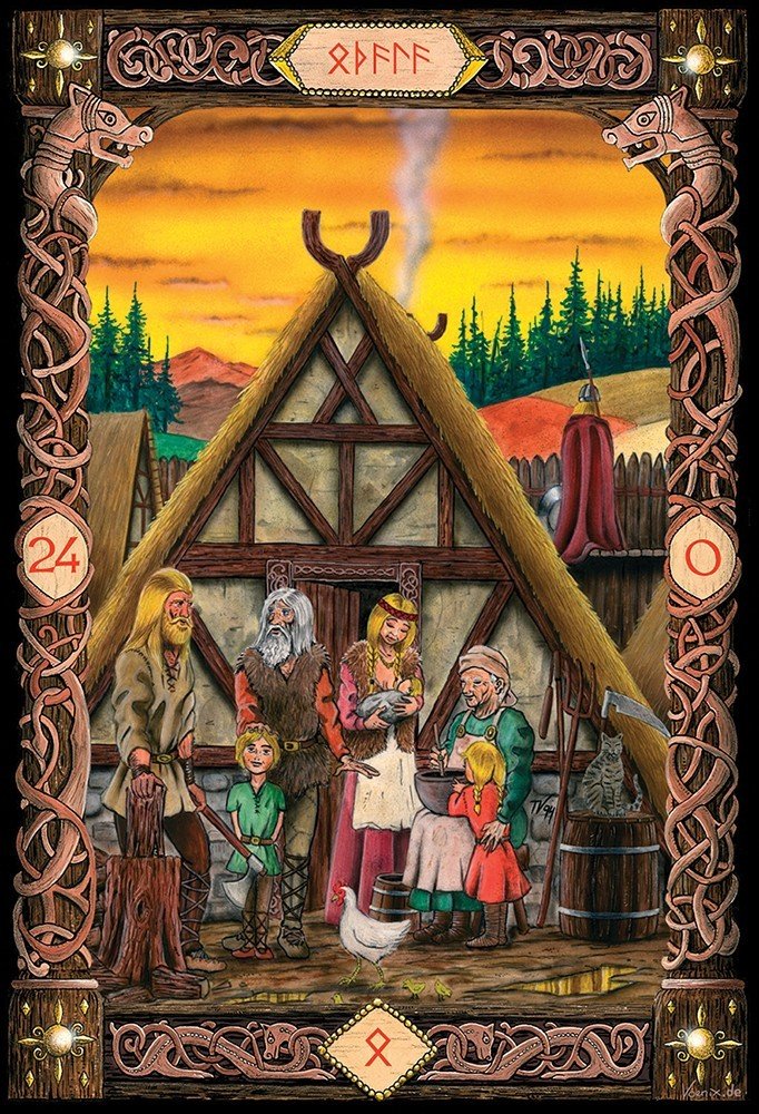 Power of the Runes card deck, sample card 6 — Eternal Spirit