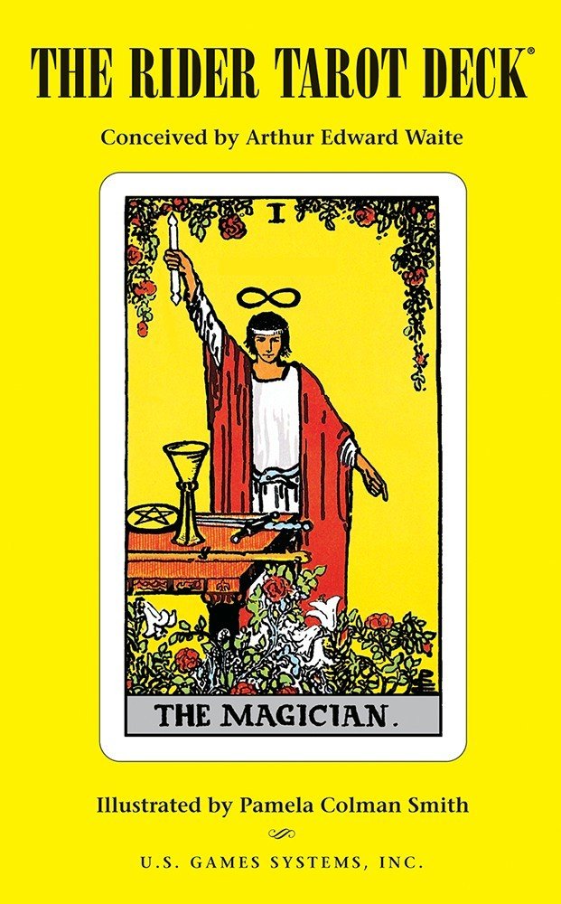 Box cover of The Rider Waite Tarot (Premier Edition) tarot card deck — Eternal Spirit