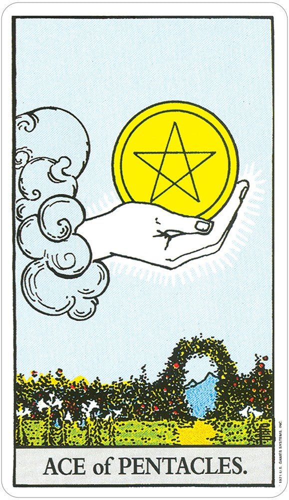 The Rider Waite Tarot (Premier Edition) card presenting the deck's visionary illustrations — Eternal Spirit