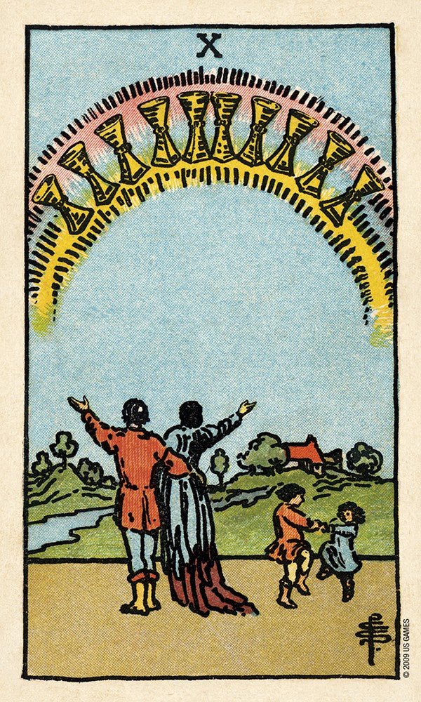 Sample card from the The Smith-Waite Centennial Tarot tarot deck — Eternal Spirit