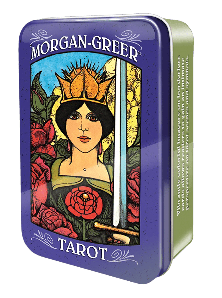 Box cover of Morgan-Greer Tarot (Tin) tarot card deck — Eternal Spirit