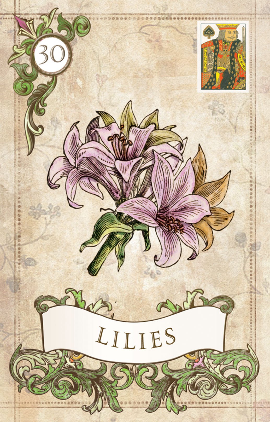 Old Style Lenormand card highlighting the deck's symbolic art — Eternal Spirit