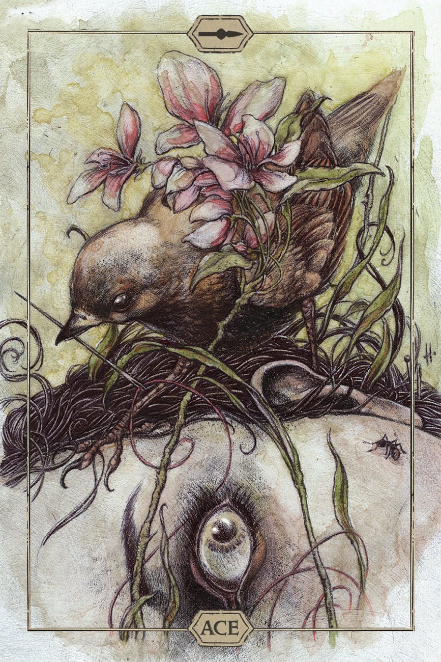 Hush Tarot card sharing the deck's luminous illustration style — Eternal Spirit