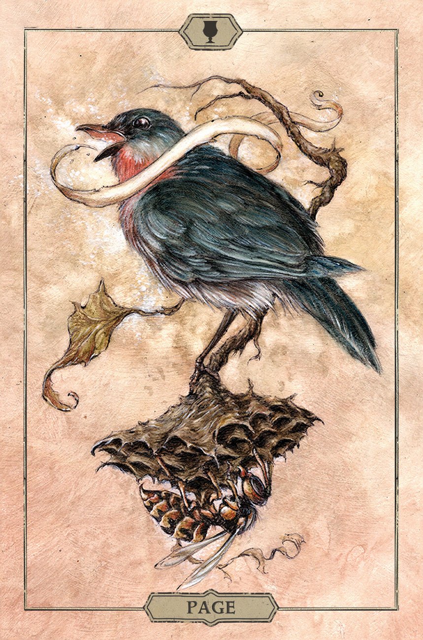 Hush Tarot card revealing the deck's deeply layered symbolism — Eternal Spirit