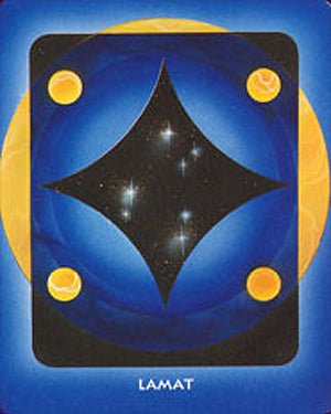 The Mayan Oracle card featuring the deck's enchanting card art — Eternal Spirit