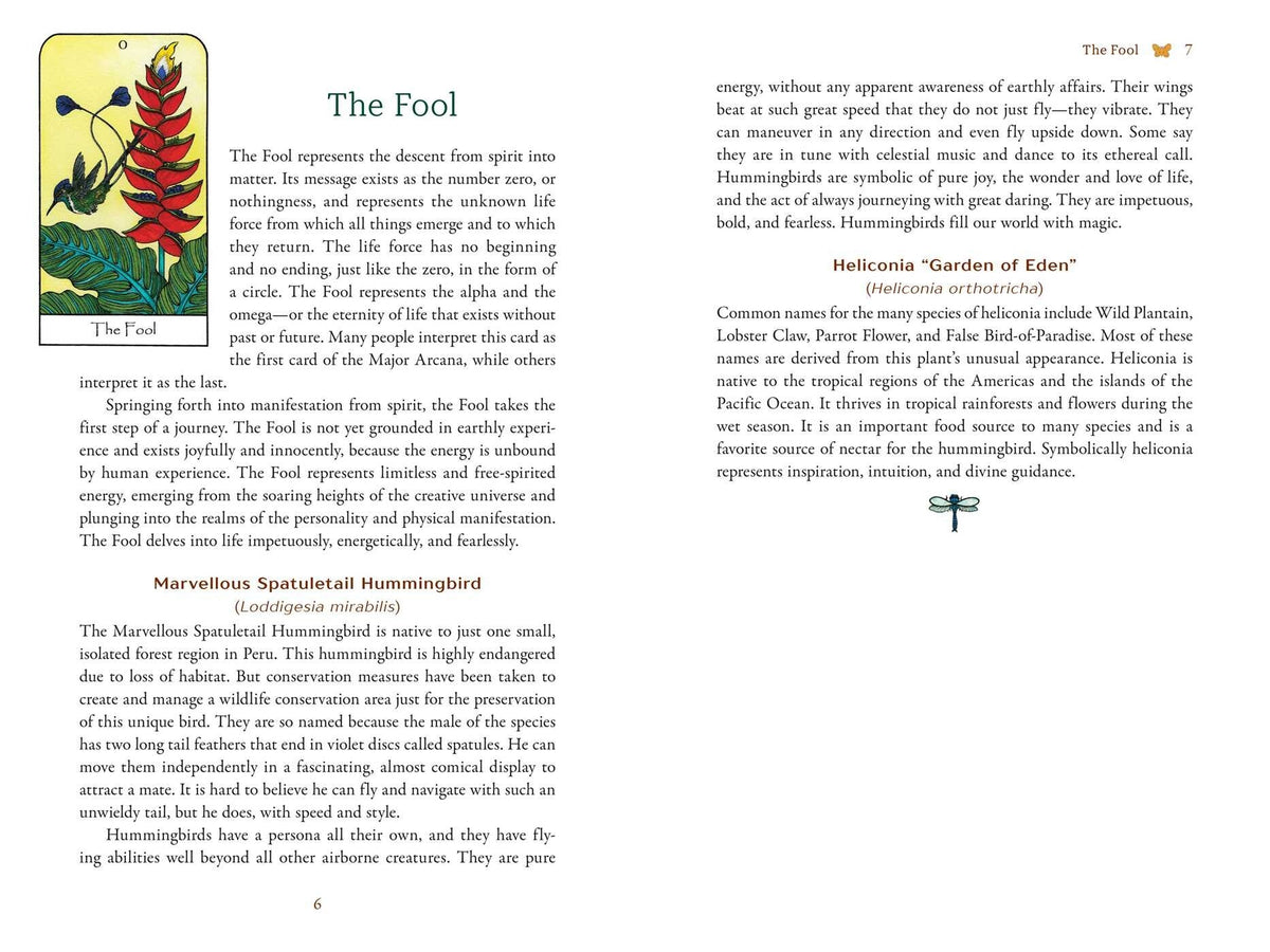 Nature Spirit Tarot card featuring the deck's enchanting card art — Eternal Spirit