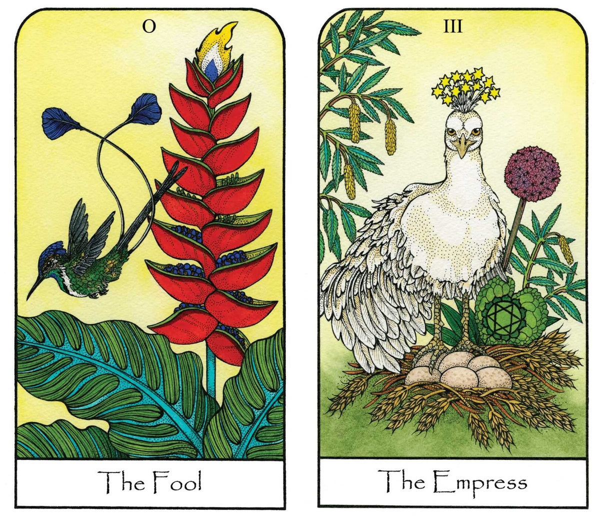 Sample card from the Nature Spirit Tarot tarot deck — Eternal Spirit