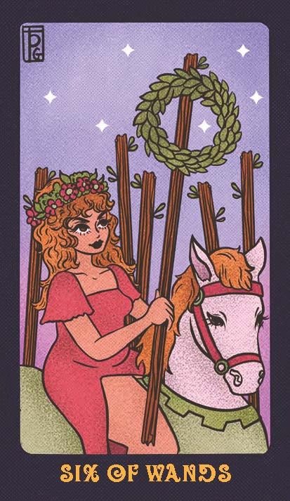 The Pulp Girls Tarot card exploring the deck's contemplative imagery — Eternal Spirit