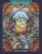 The Illustrated Beastiary Oracle card revealing the deck's mystical artwork — Eternal Spirit