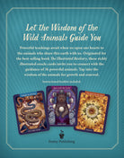 The Illustrated Beastiary Oracle deck, Wild Animals guide page with nature wisdom text and creature cards — Eternal Spirit