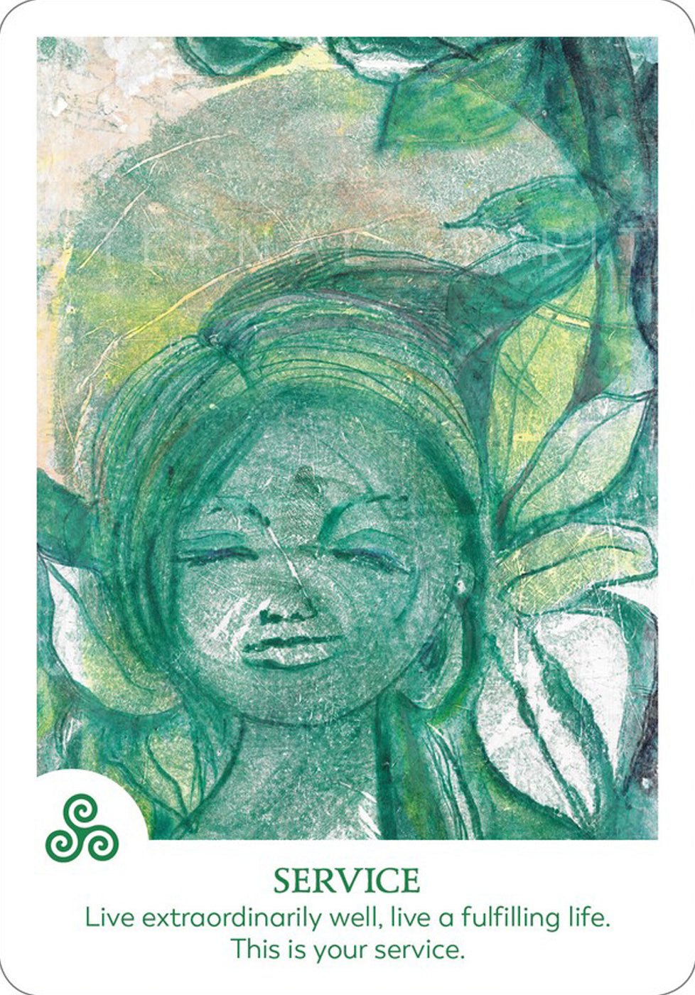 Findhorn Spirit Oracle card reflecting the deck's transcendent artwork — Eternal Spirit
