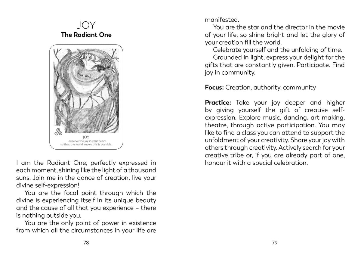Findhorn Spirit Oracle card presenting the deck's visionary illustrations — Eternal Spirit
