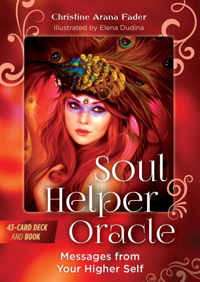 Soul Helper Oracle box with ethereal woman and Messages from Higher Self — Eternal Spirit