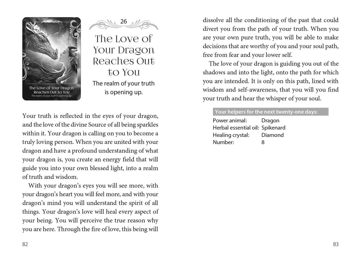 Soul Helper Oracle card presenting the deck's visionary illustrations — Eternal Spirit