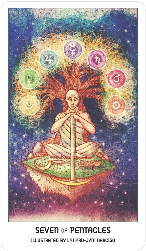 Pride Tarot card illuminating the deck's rich colour palette — Eternal Spirit