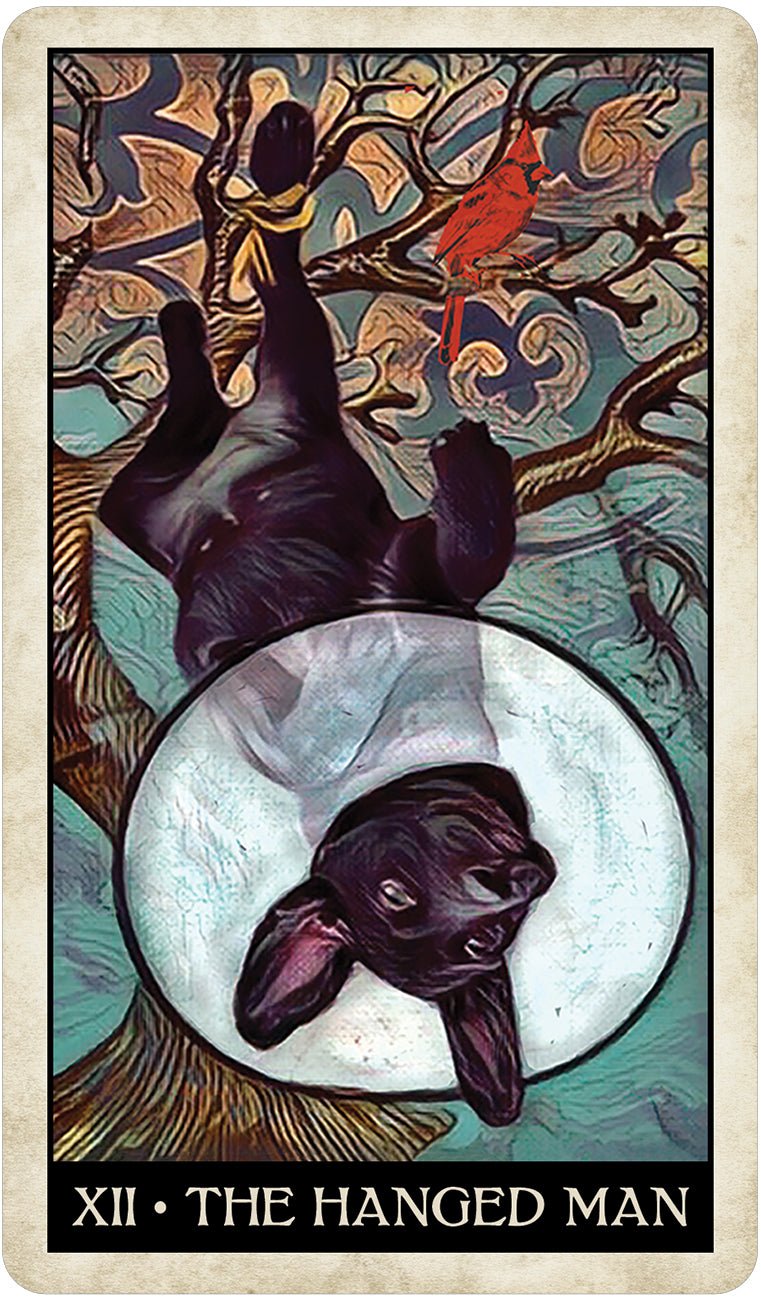 Wise Dog Tarot card revealing the deck's deeply layered symbolism — Eternal Spirit