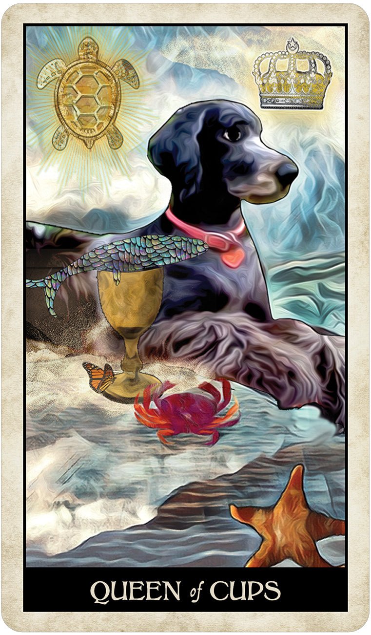 Wise Dog Tarot card demonstrating the deck's inspired artistry — Eternal Spirit