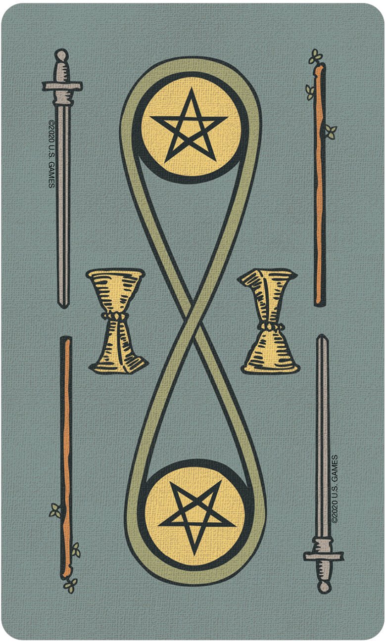Pamela Colman Smith's RWS Tarot card displaying the deck's hand-painted illustrations — Eternal Spirit