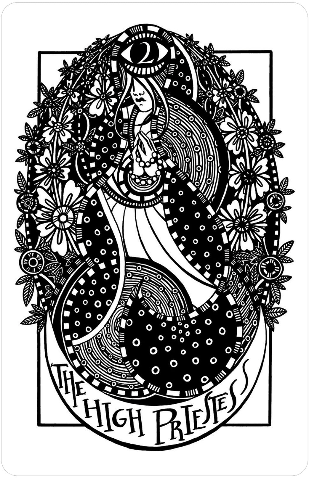 Hearts & Hands Tarot card portraying the deck's otherworldly aesthetic — Eternal Spirit