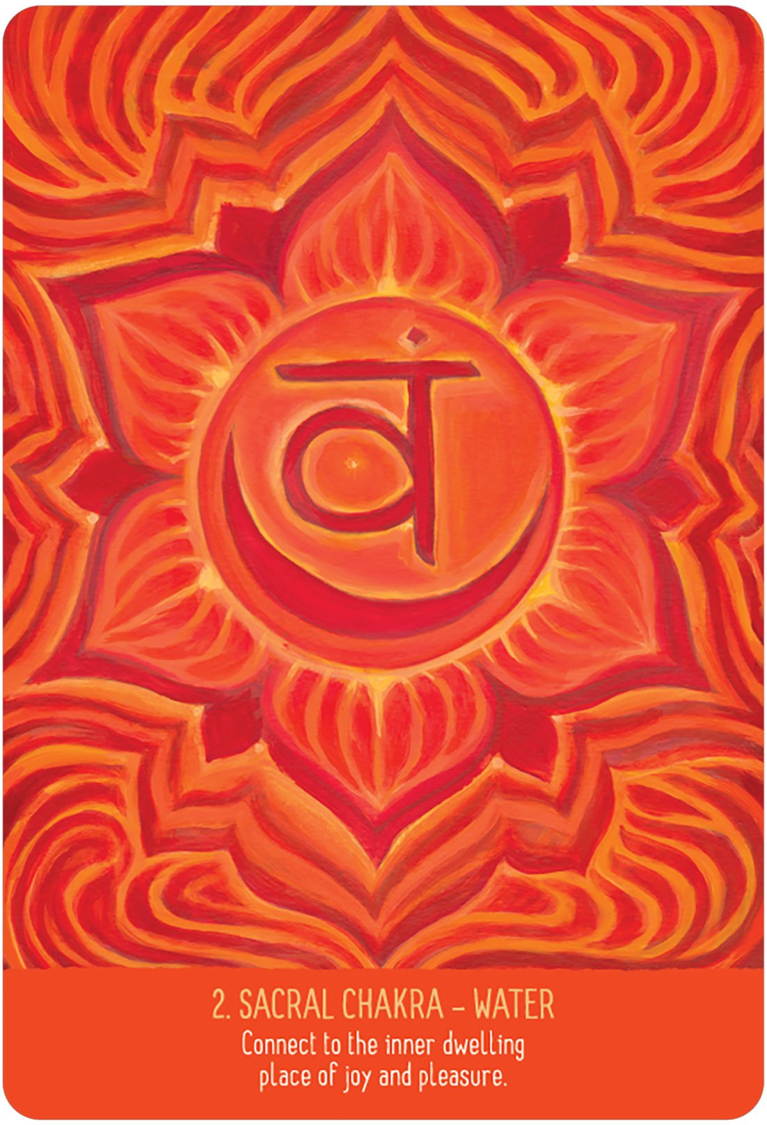 Infinite Wisdom Of The Chakras Oracle deck, Sacred Cosmic Artist card with mandala and vibrant chakra — Eternal Spirit