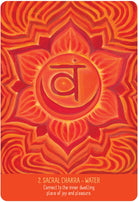 Infinite Wisdom Of The Chakras Oracle deck, Sacred Cosmic Artist card with mandala and vibrant chakra — Eternal Spirit