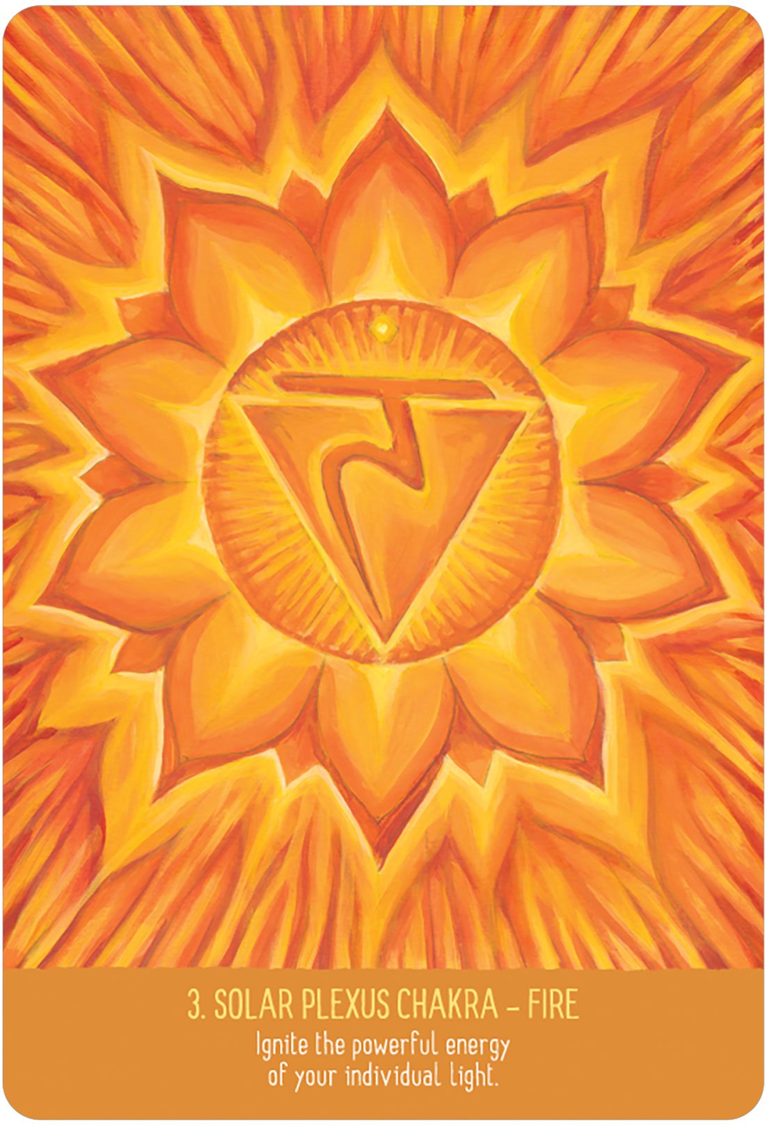 Infinite Wisdom of the Chakras Oracle card showing the deck's detailed artistic vision — Eternal Spirit