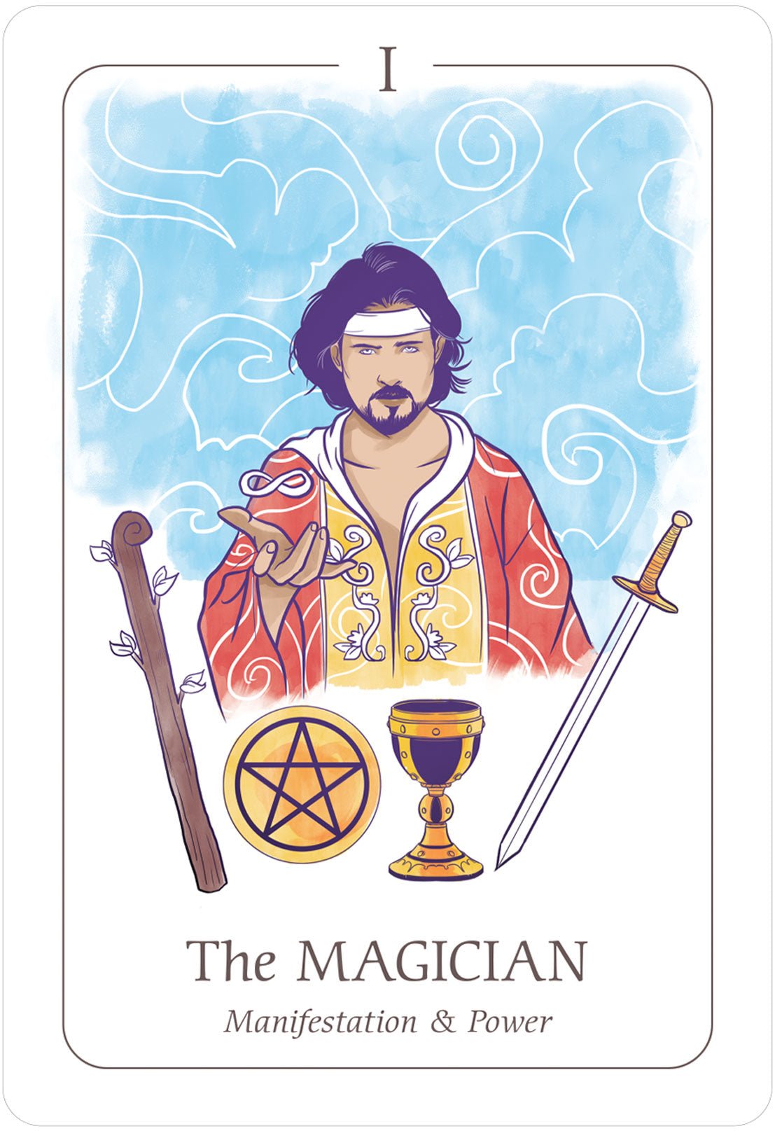 Simplicity Tarot card sharing the deck's luminous illustration style — Eternal Spirit