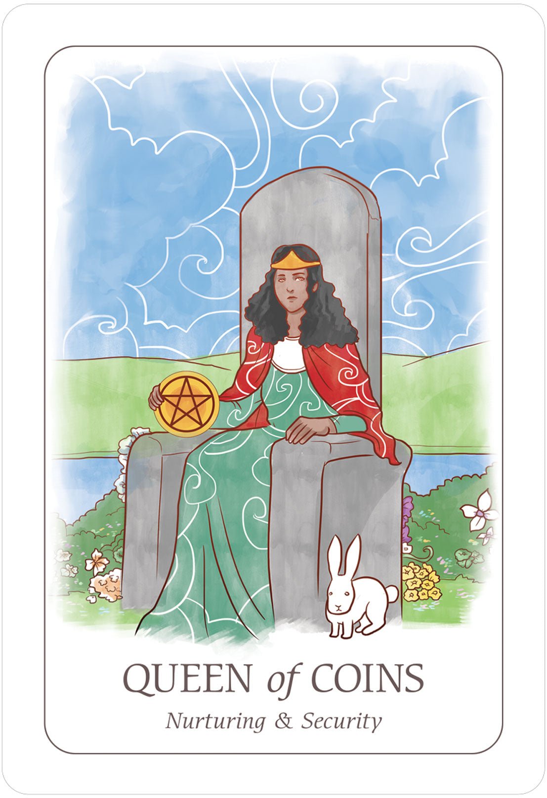 Simplicity Tarot card featuring the deck's enchanting card art — Eternal Spirit