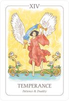 Simplicity Tarot card reflecting the deck's transcendent artwork — Eternal Spirit