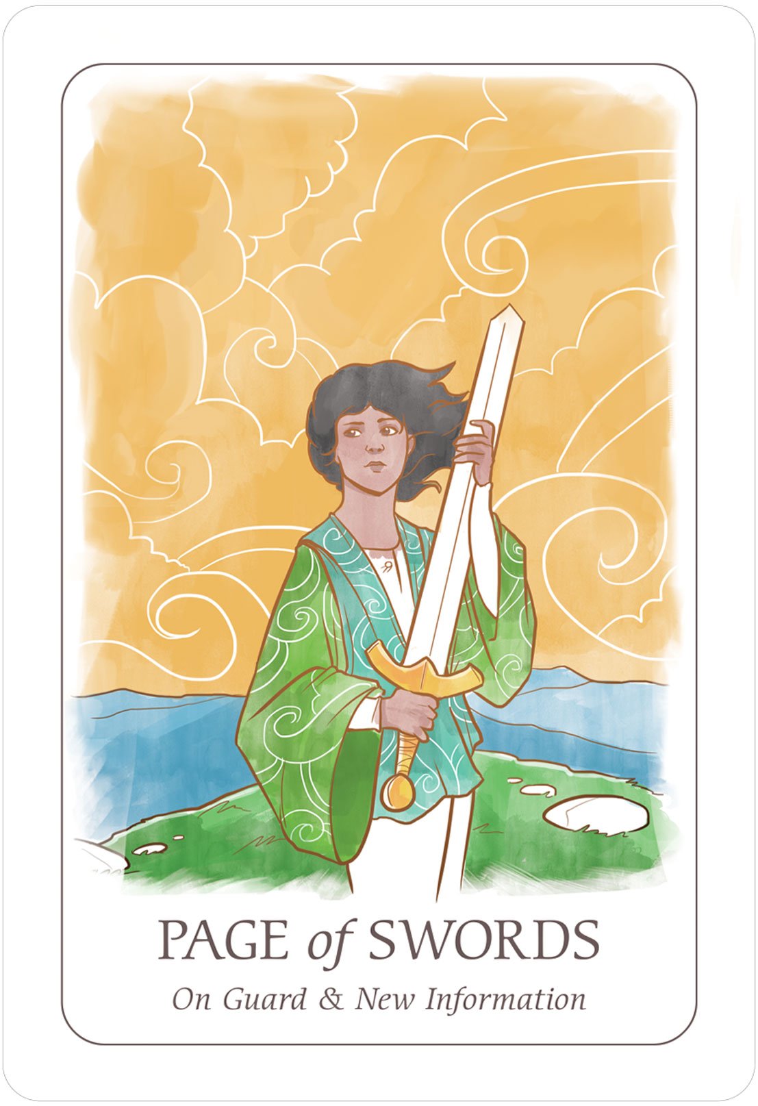 Simplicity Tarot card revealing the deck's mystical artwork — Eternal Spirit