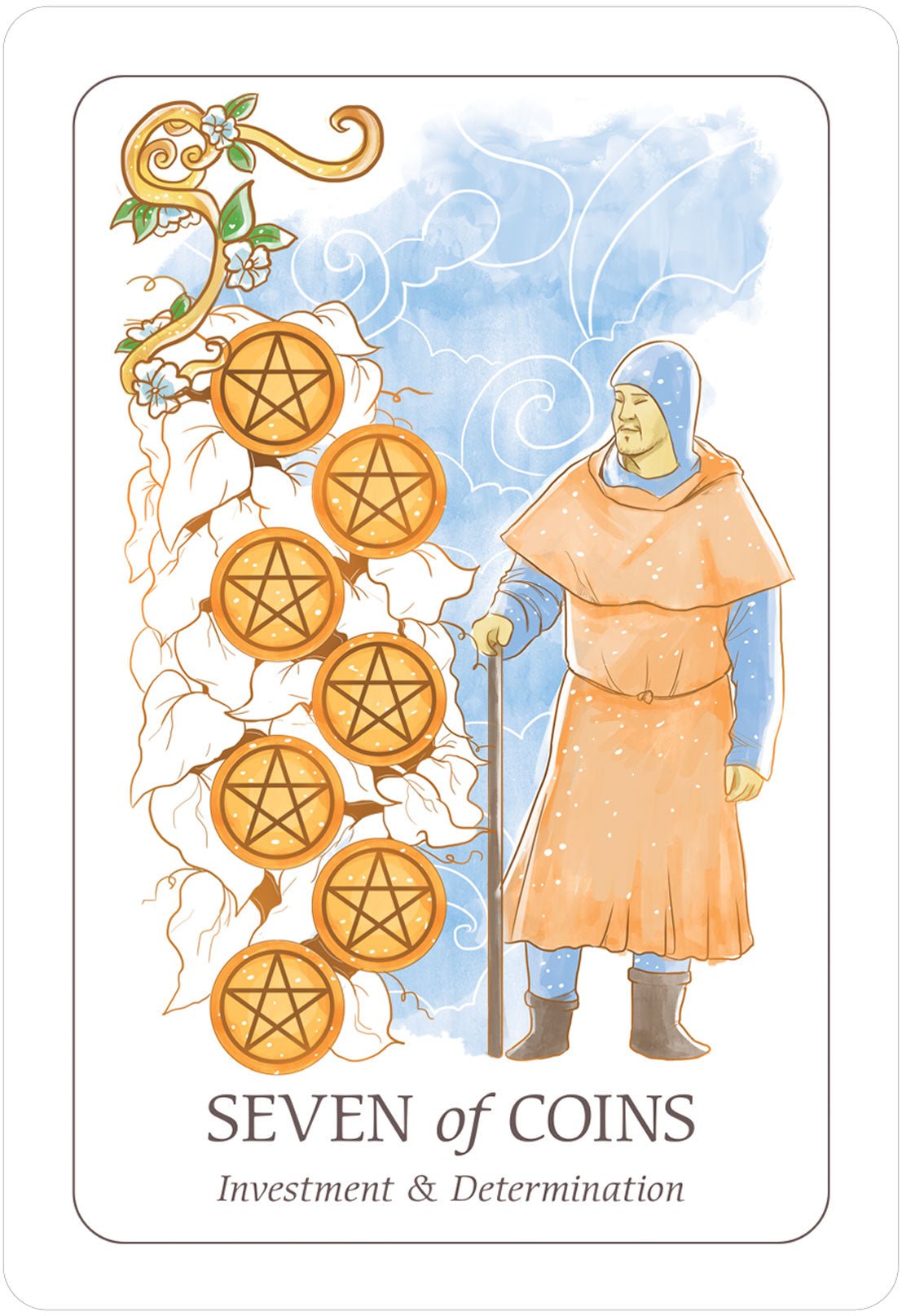 Sample card from the Simplicity Tarot tarot deck — Eternal Spirit
