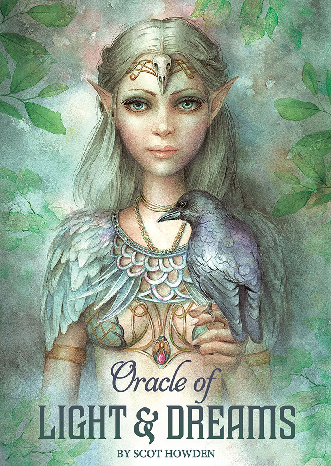 Oracle of Light and Dreams box with golden script by Scot Howden — Eternal Spirit