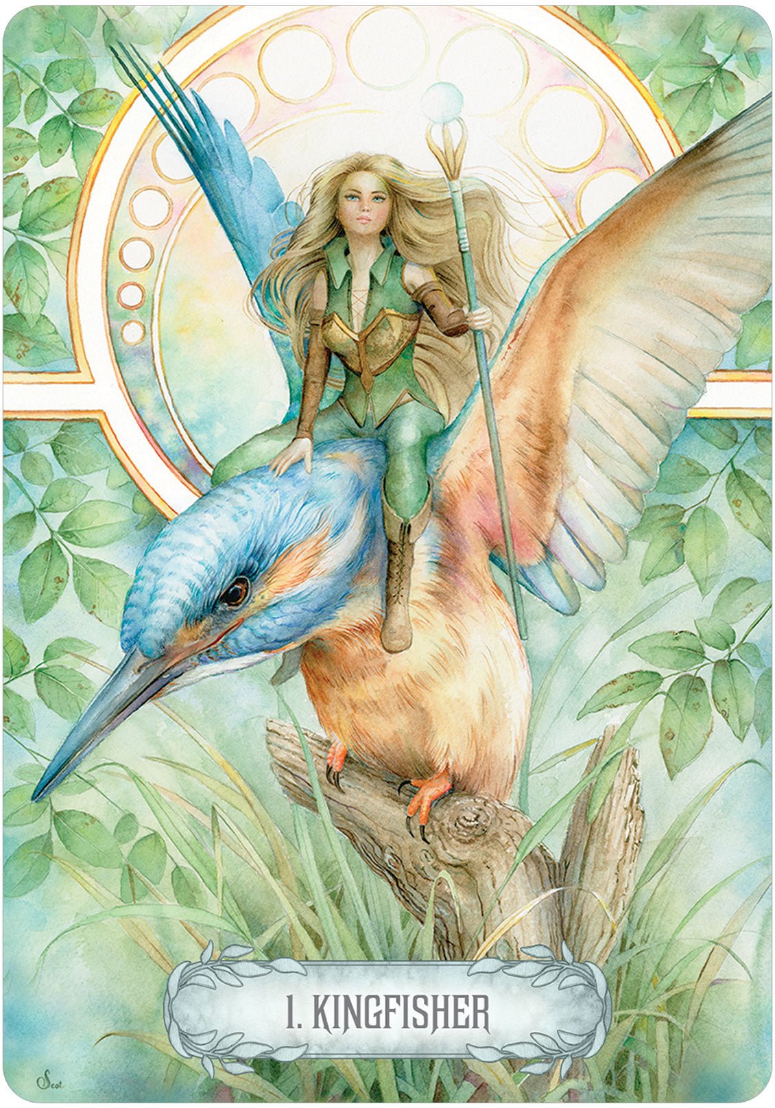 Oracle of Light & Dreams card reflecting the deck's transcendent artwork — Eternal Spirit