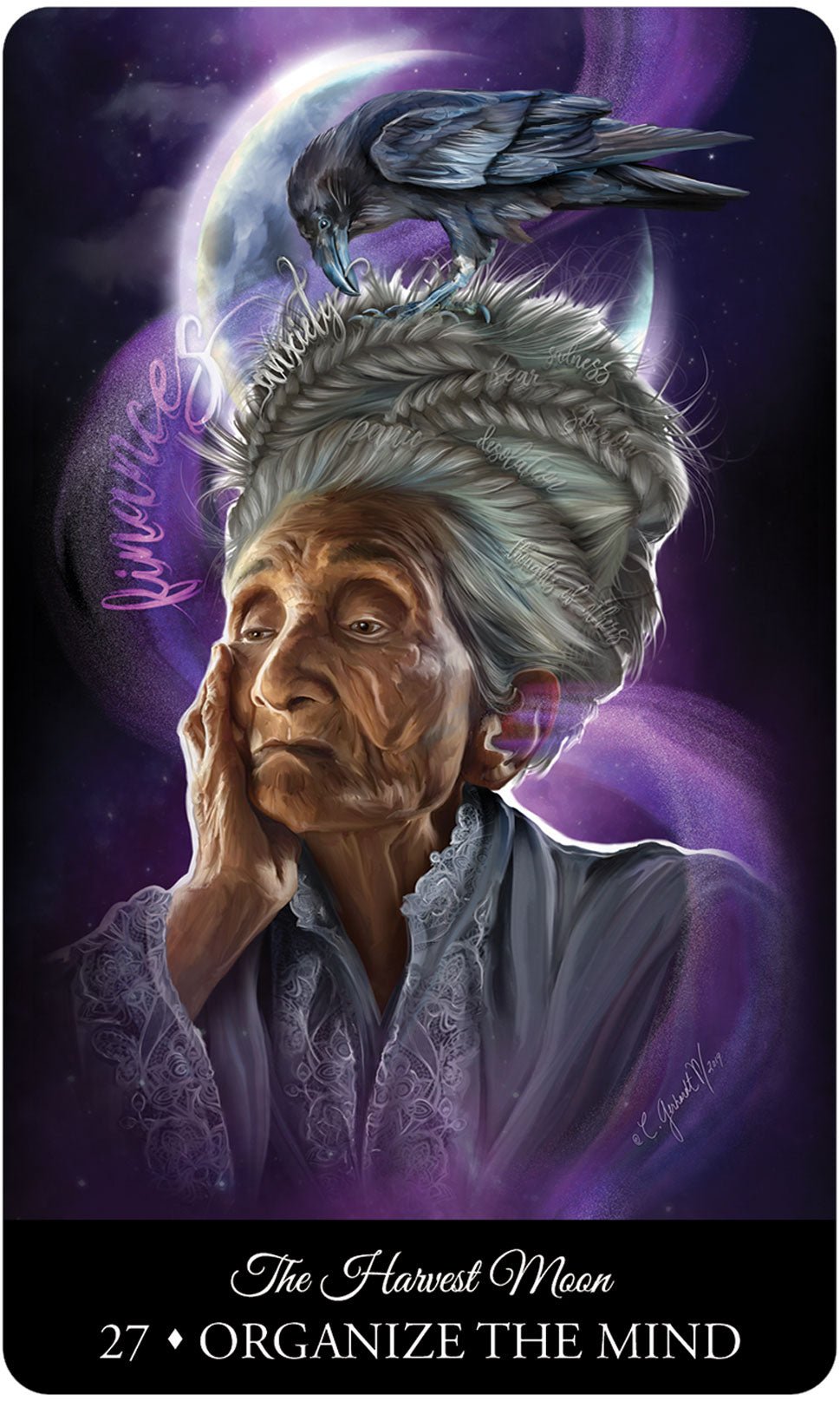 The Witching Hour Oracle card offering a glimpse of the deck's sacred imagery — Eternal Spirit