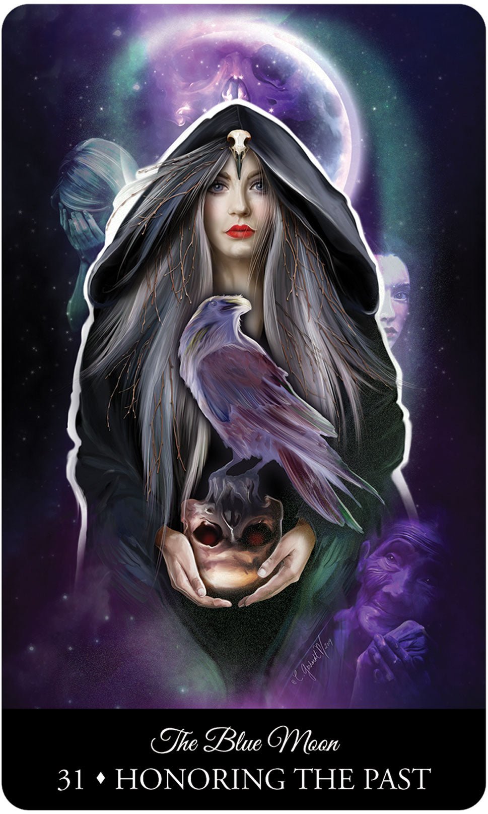 The Witching Hour Oracle card exploring the deck's contemplative imagery — Eternal Spirit