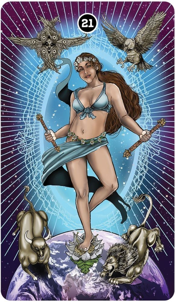 Global Fusion Intuitive Tarot card showing the deck's detailed artistic vision — Eternal Spirit