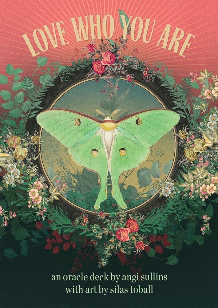 Love Who You Are green box with luna moth and nature art — Eternal Spirit