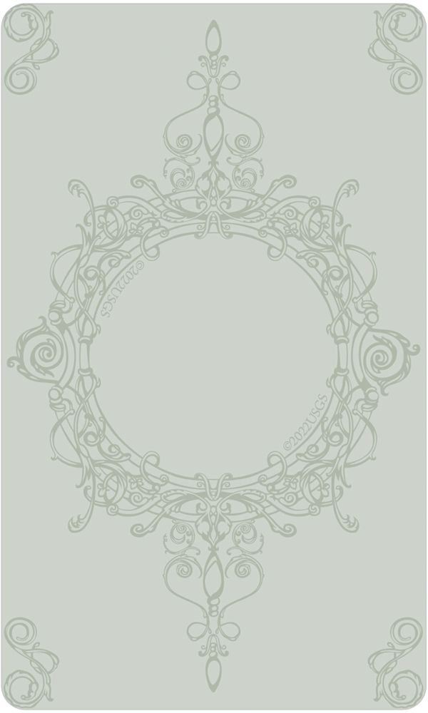 Lorenzi Tarot card portraying the deck's otherworldly aesthetic — Eternal Spirit