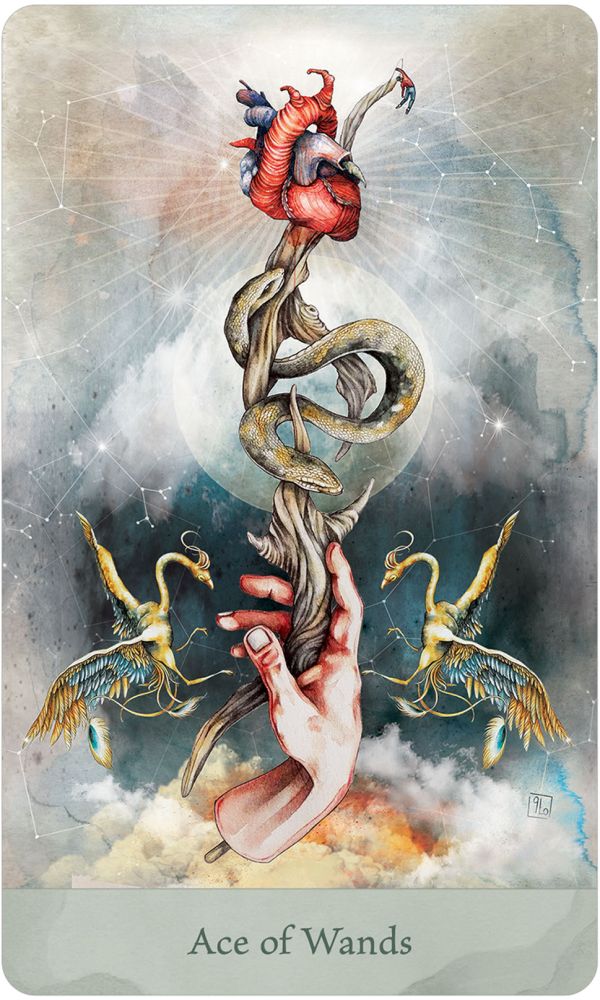 Lorenzi Tarot card exploring the deck's contemplative imagery — Eternal Spirit