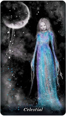 Earthly Souls and Spirits Moon Oracle card displaying the deck's hand-painted illustrations — Eternal Spirit