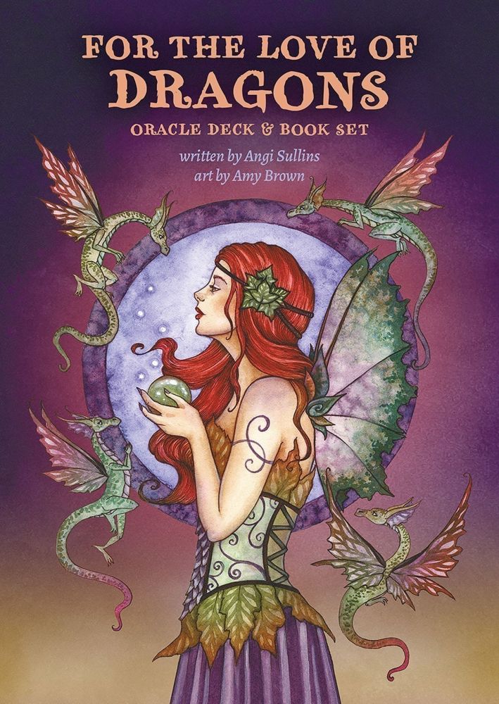 For the Love of Dragons box with dragon and rider in fantasy landscape — Eternal Spirit