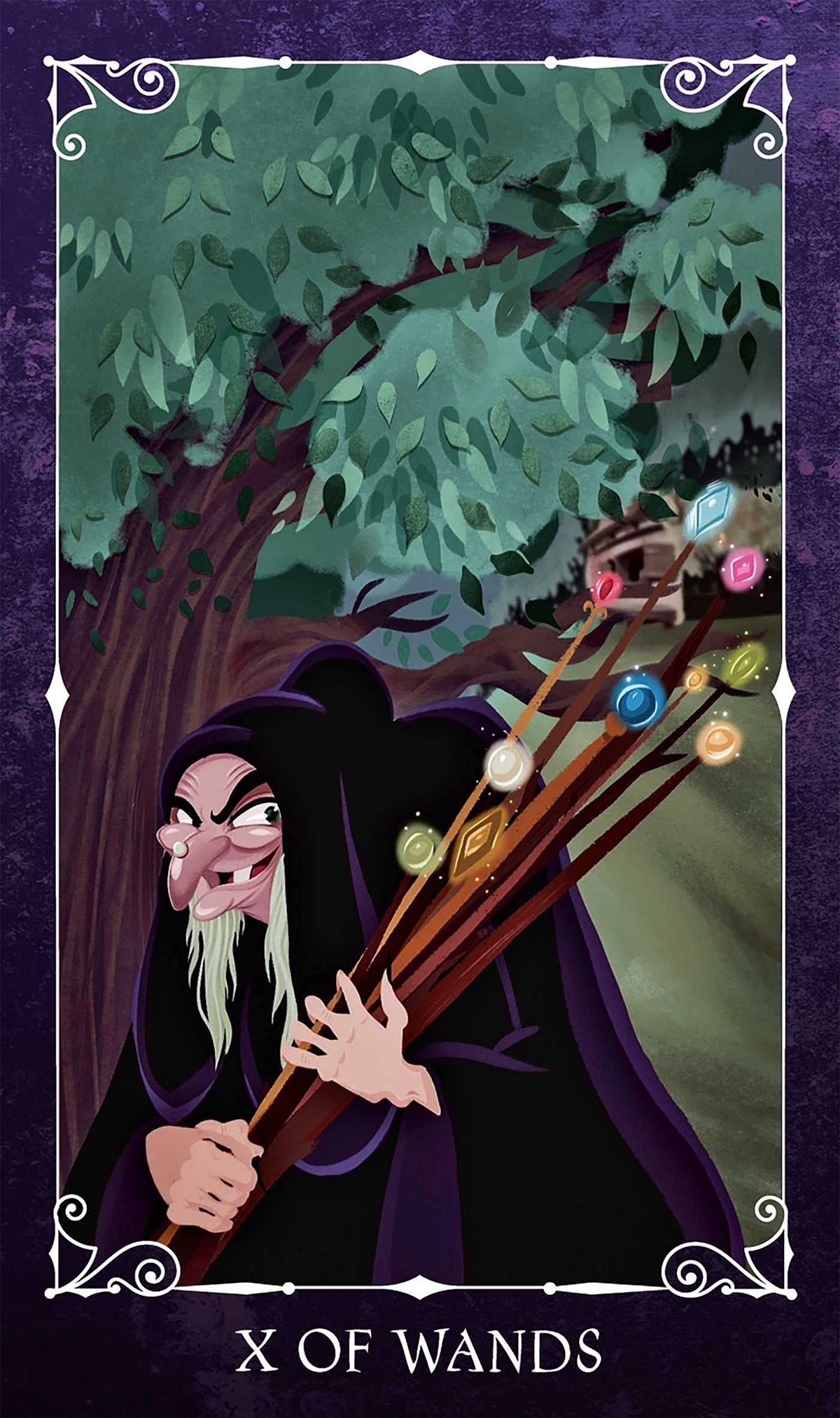 Disney Villains Tarot card featuring the deck's enchanting card art — Eternal Spirit