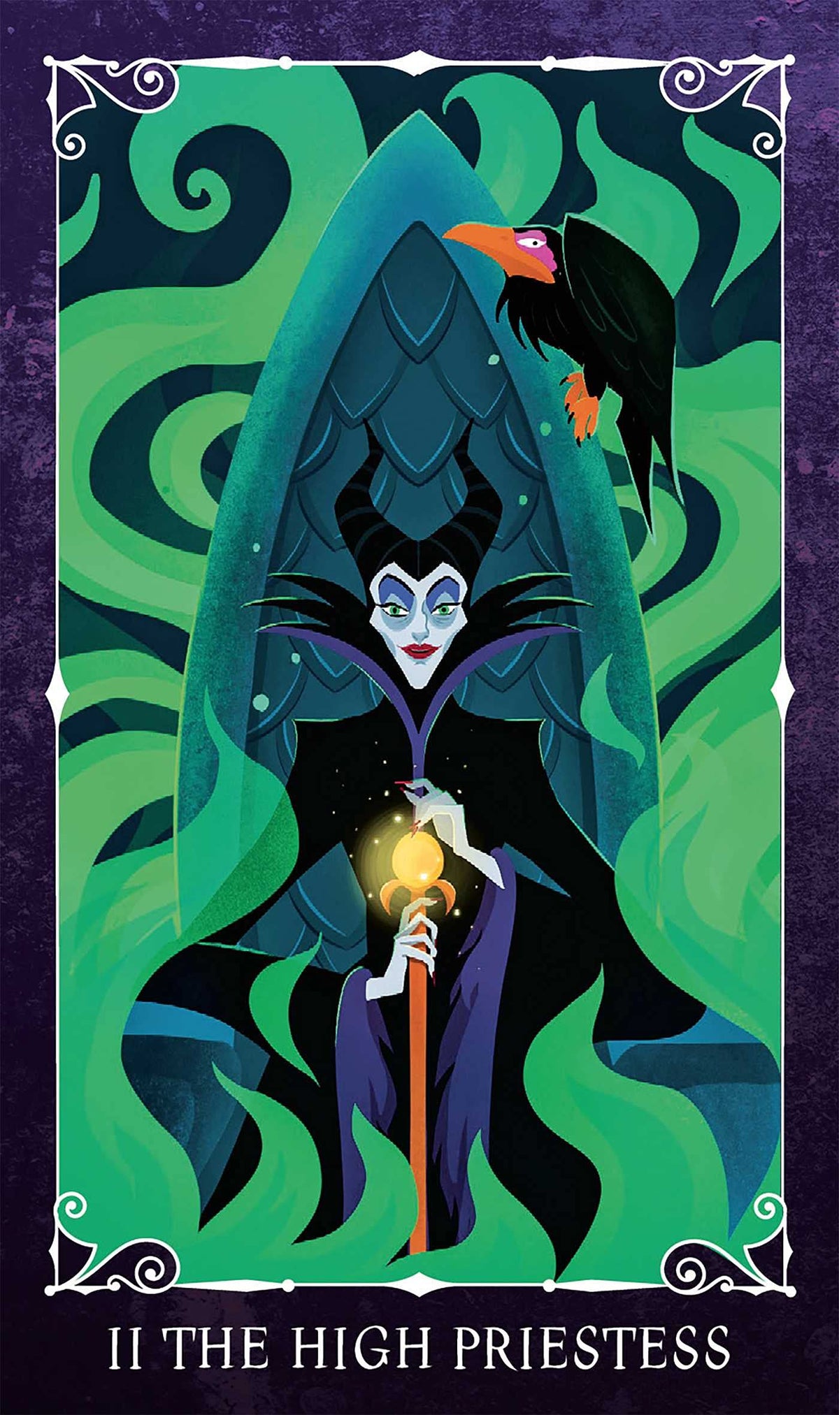 Disney Villains Tarot card sharing the deck's luminous illustration style — Eternal Spirit