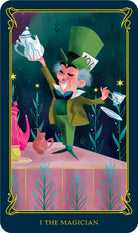 Alice in Wonderland Tarot card illuminating the deck's rich colour palette — Eternal Spirit